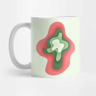 abstract geometrical waves , extra artistic design Mug